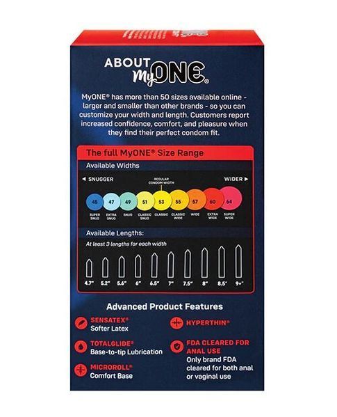 Презервативи MyONE Super Wide 10 шт, 64J SX1254 фото