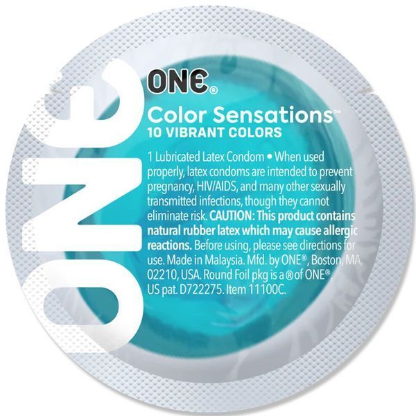 Презерватив ONE Color Sensations - Catch the perfect ONE (Aqua) 1 шт SX0740 фото