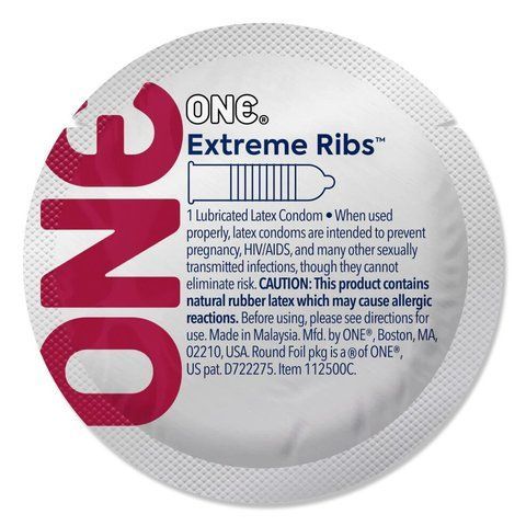 Презерватив ONE Extreme Ribs 1 шт SX0774 фото