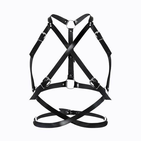Портупея жіноча Art of Sex - Agnessa Leather harness, Чорний XS-M SO8398 фото