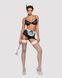 Еротичний костюм покоївки Obsessive Maidme set 5pcs L/XL, бюстгальтер, пояс з фартухом, панчохи, стр SO7291 фото 3