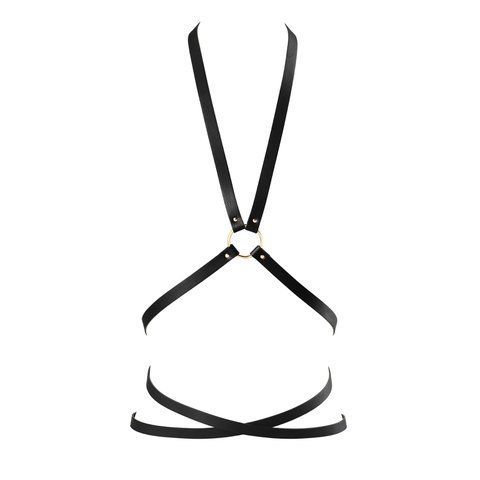 Портупея з екошкіри Bijoux Indiscrets Maze &ndash; Multi-Way Body Harness Black SO5914 фото