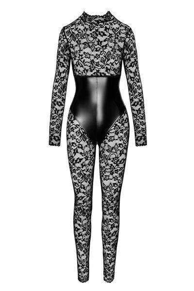 Комбінезон Noir Handmade F299 Enigma lace catsuit with underbust bodice - S SX0231 фото