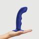 Насадка для страпона з подвійною точковою пульсацією Strap-On-Me TAPPING DILDO WAVE &ndash; NIGHT BLUE, М SO9621 фото 4