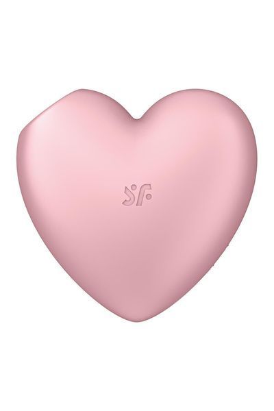 Вакуумний стимулятор-серце з вібрацією Satisfyer Cutie Heart Light Red SO6286 фото