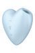 Вакуумний стимулятор-серце з вібрацією Satisfyer Cutie Heart Blue SO6286 фото