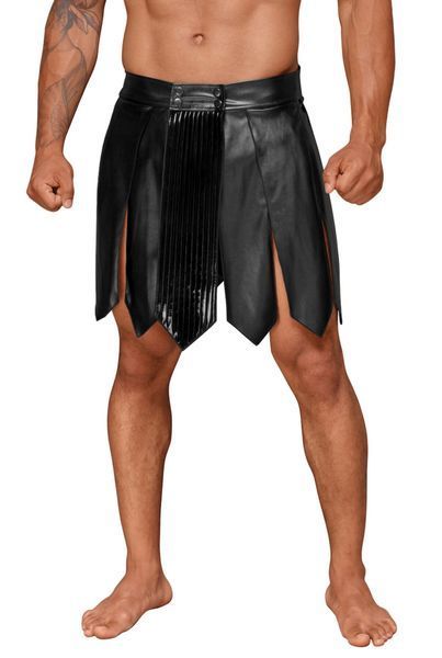 Чоловіча спідниця гладіатора Noir Handmade H053 Eco leather men's gladiator skirt - M SX0072 фото