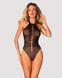 (SALE) Бодістокінг з великими осередками та відкритою спиною Obsessive B113 teddy S/M/L, халтер SO7207 фото 1