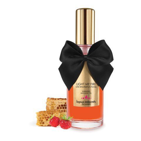 Розігрівальна олія Bijoux Indiscrets Light my Fire &ndash; Wild Strawberry&Honey SO5937 фото