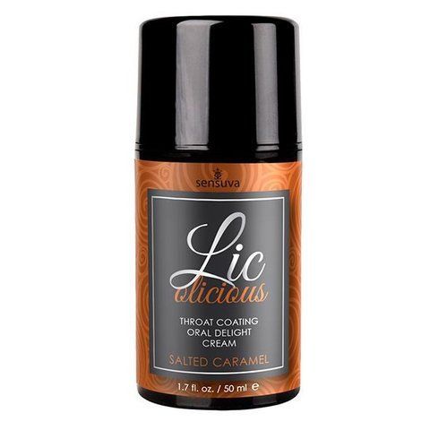 Гель для мінету Sensuva Lic-o-licious Salted Caramel (50 мл), оліїстий, без цукру SO3198 фото