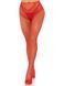 Панчохи Leg Avenue Crotchless Net Tights with Heart Backseam Red One Size SX1052 фото 4
