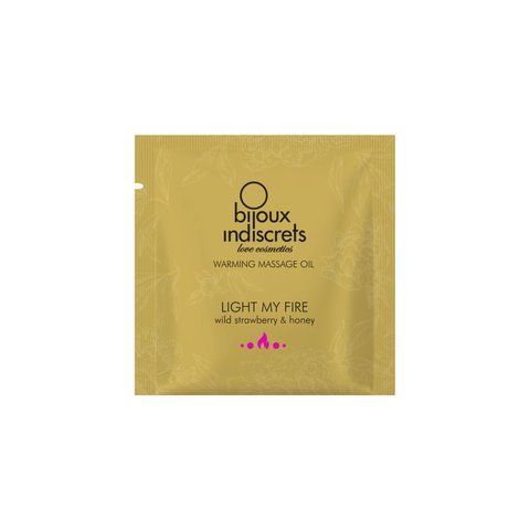 Пробник масажної олії Bijoux Indiscrets Light my Fire &ndash; Wild Strawberry & Honey (2 мл) SO9810 фото